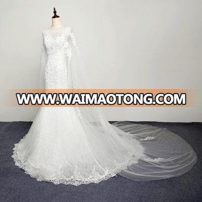 One Sleeves Formal Drape Asymmetrical Wedding Dress