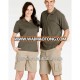 Ladies cotton drill short cargo pants heavy duty work clothing