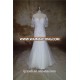 High Quality Short Sleeves Mermaid Bling Wedding Dress